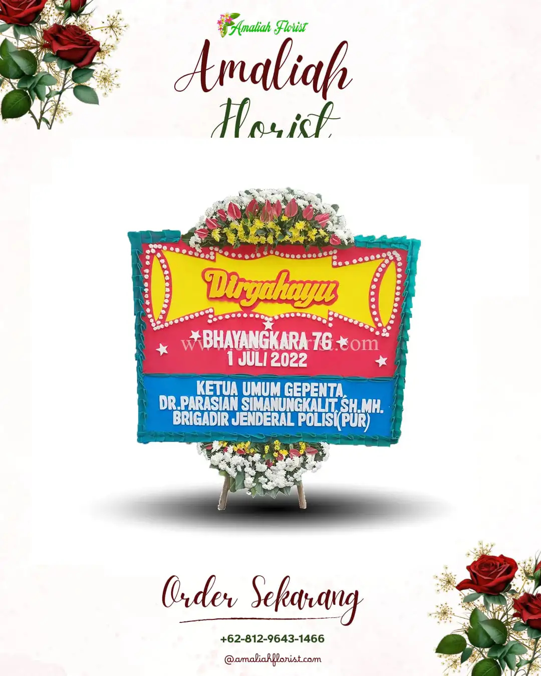 Papan Bunga HUT Ulang Tahun Canan